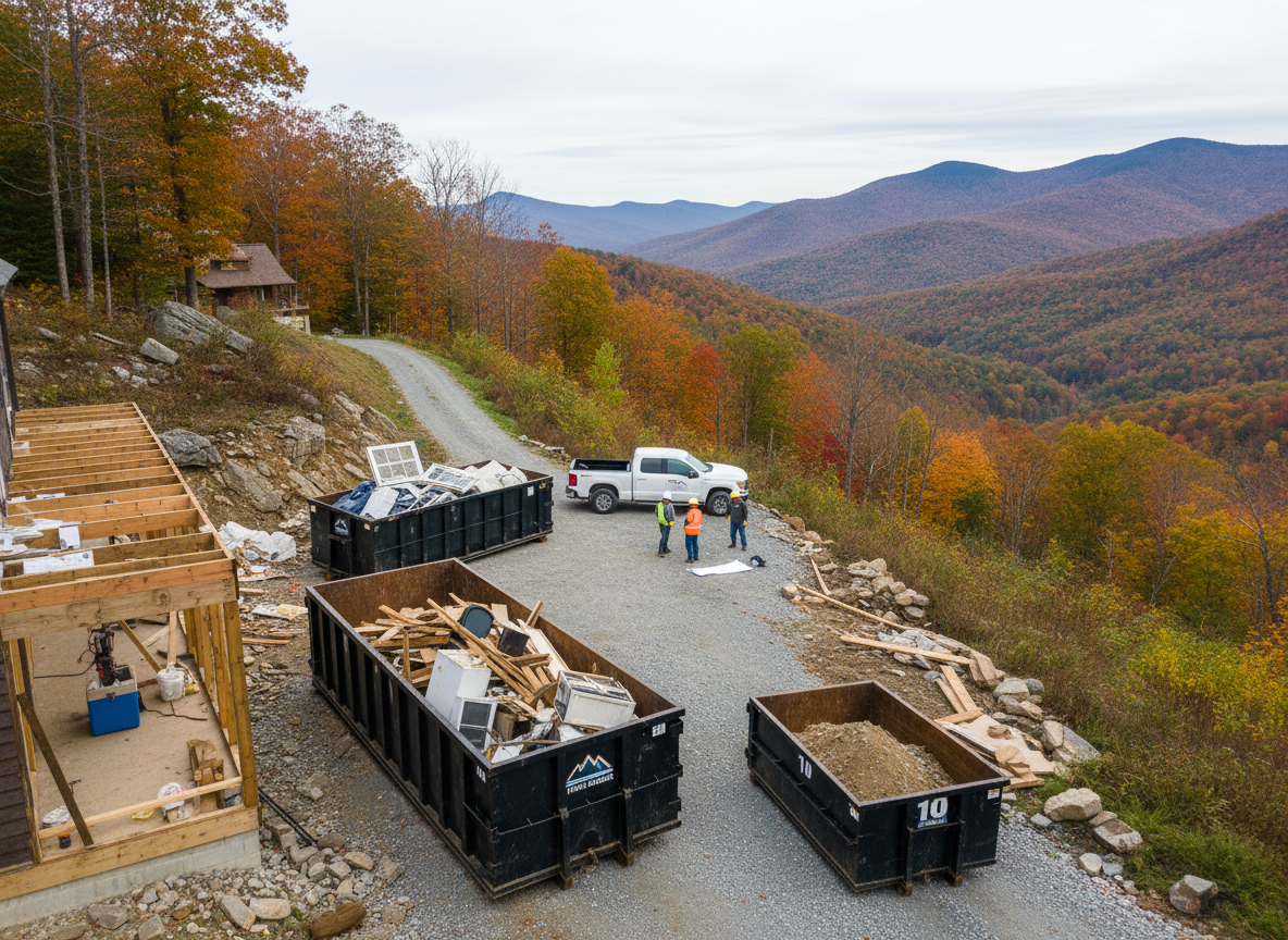 Choosing Dumpster Sizes for Home Renovations in Mountain Terrain