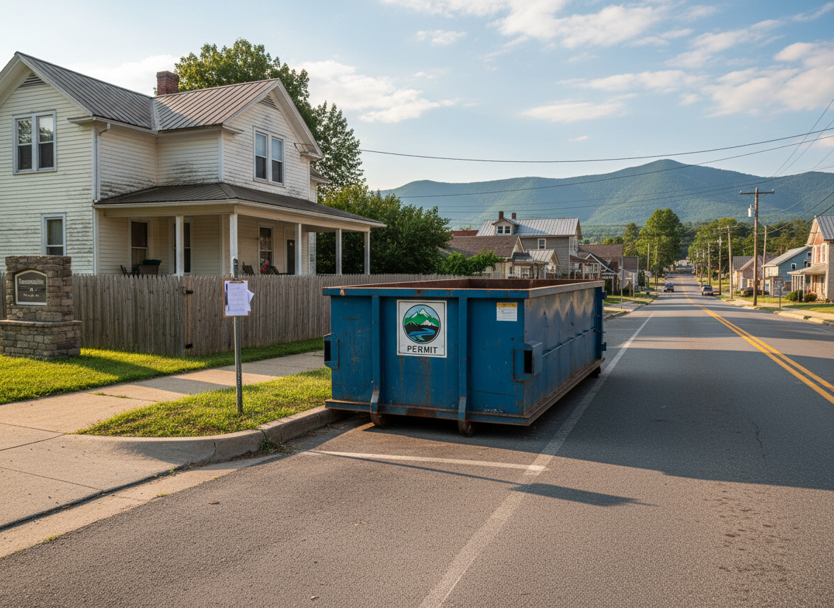 Local Permit Requirements for Dumpster Placement in Tannersville VA